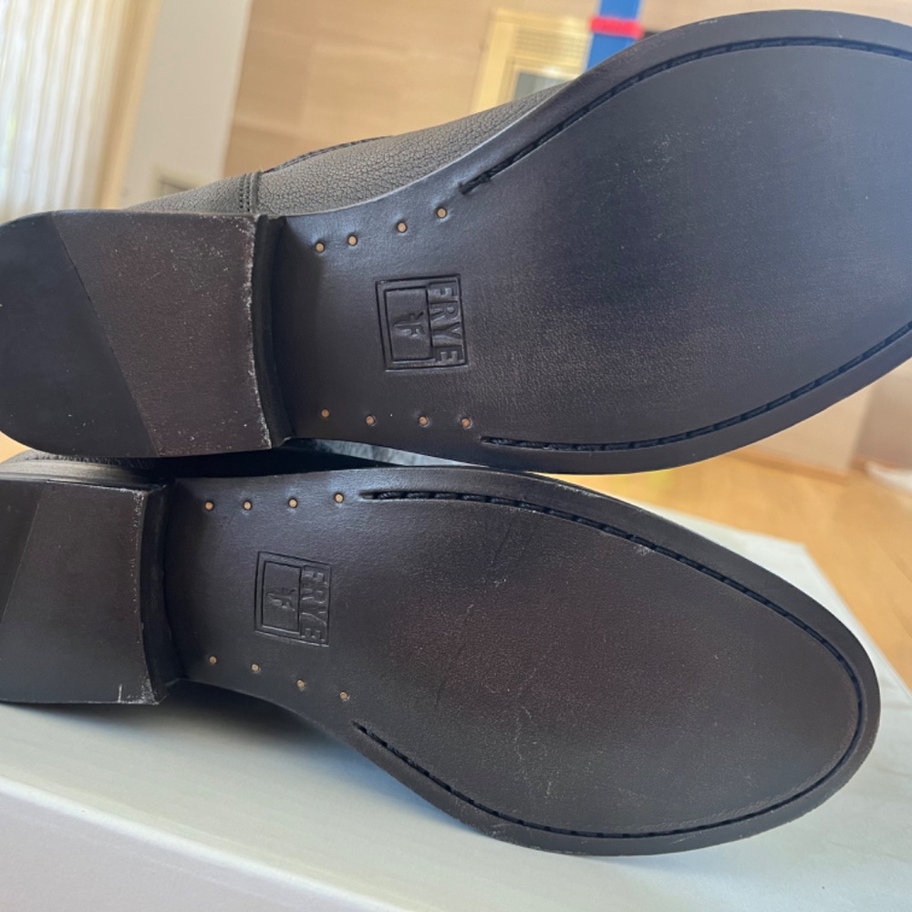 Frye Melissa Button  Back Zip Leather Riding Boots size 6.5 New With Tags - Picture 5 of 5